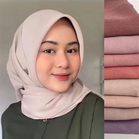 Jual Paris Voal Premium Hijab Segiempat Shopee Indonesia