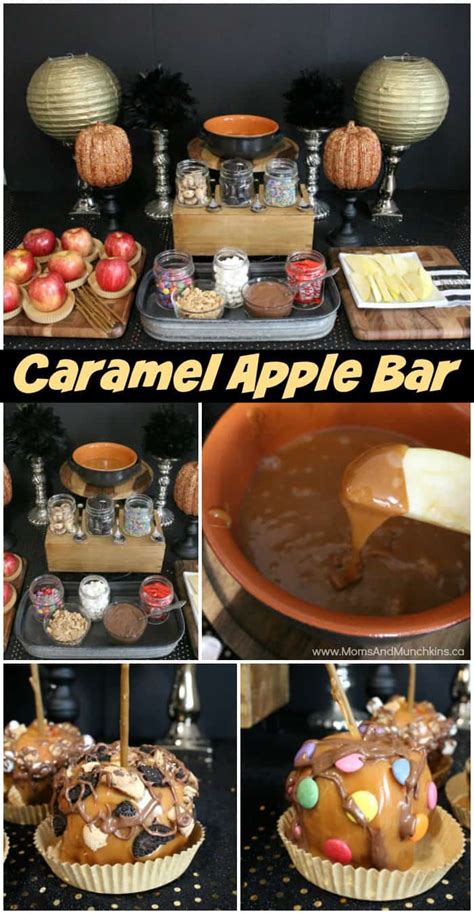 Caramel Apple Buffet Halloween Party - Moms & Munchkins