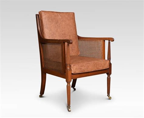 Pair of antique regency style cane back armchairs, c. Regency Mahogany Bergere Armchair - Antiques Atlas ...