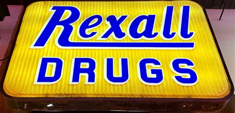 Rexall Drugs Plastic Sign American Sign Museum