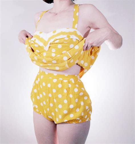 Yellow Polka Dot Bikini So Close Fashion Polka Dot Swimsuits