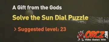 Part of the gift from the gods quest where bayek must solve the sun dial. Assassin's Creed Origins: Solve the Sun Dial Puzzle - Gift ...
