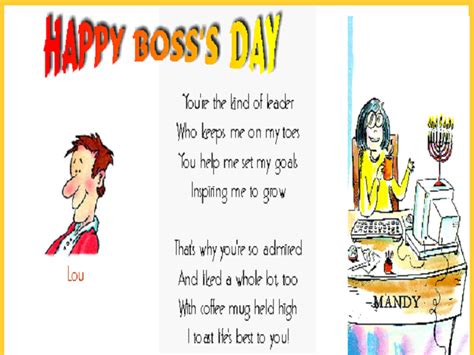 Blow the candle and make a wish. Best Boss Day Poetry - Famous Poetry - Cool Boss Day ...