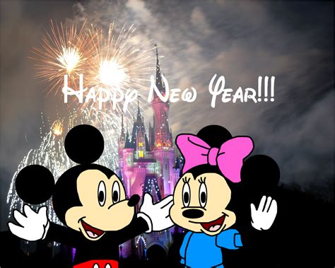 Mickey News Years Mickey And Minnie Wish Happy New Year By