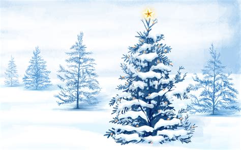 Pictures Winter Spruce Nature Christmas Tree Snow Trees 1920x1200