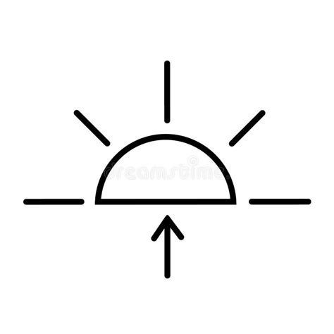 Sunrise Icon Vector Stock Vector Illustration Of Summer 143755397