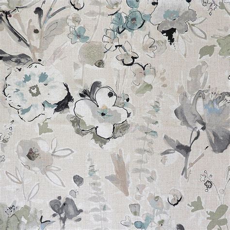 Faux fox plush fur white dyed fabric coffee tip fake artificial clothing sewing. Dusk White Floral Multi Purpose Upholstery Fabric