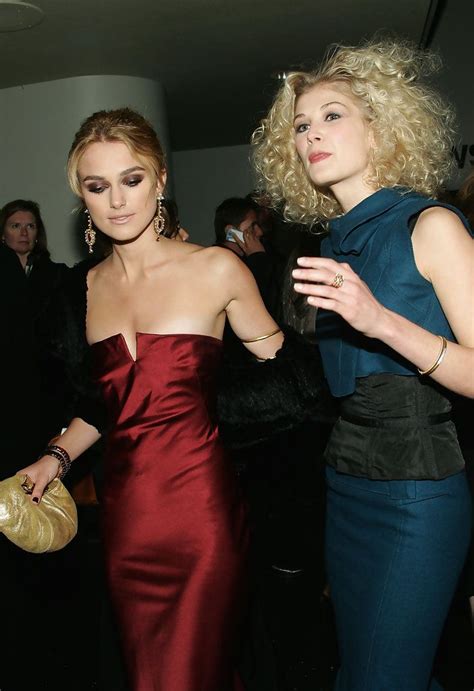 Is your network connection unstable or browser outdated? Keira Knightley and Rosamund Pike at the premiere of Pride ...