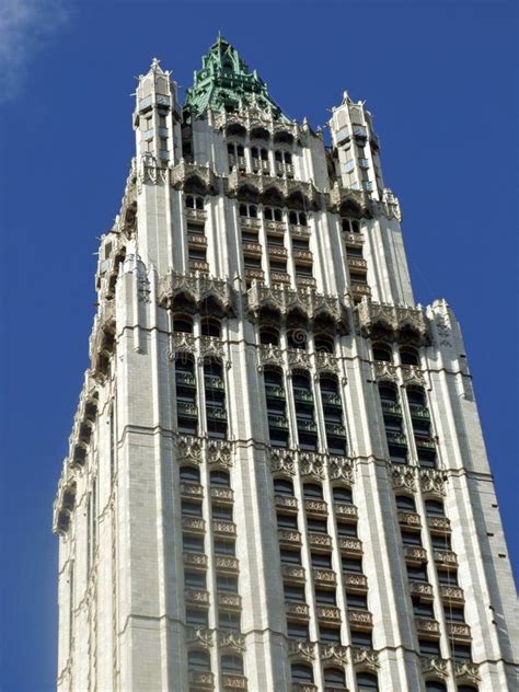 Top Of The Woolworth Building Stock Photo Image Of American Lower
