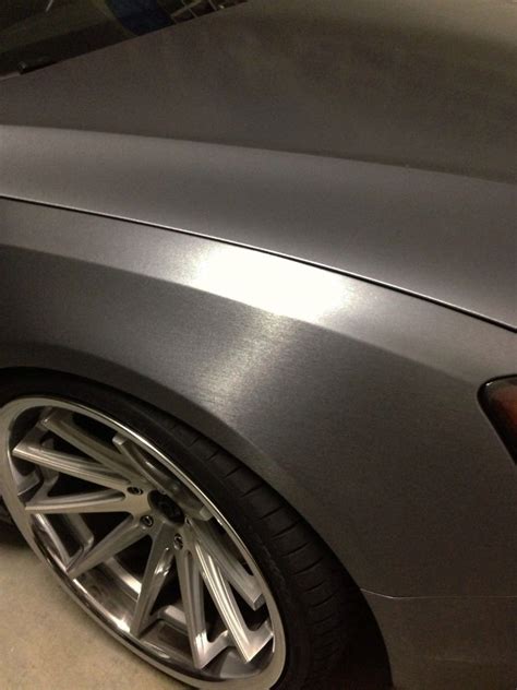 Vvivid Xpo Gunmetal Grey Brushed Car Wrap Vinyl Roll With Air Release