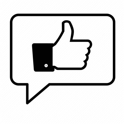 Bubble Communicate Facebook Like Social Media Speech Thumbs Up