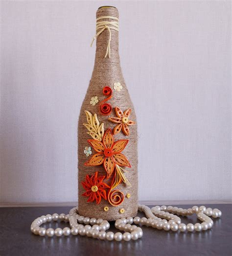Wine Bottle Decor Decorated Wine Bottles Home Wine By Innartshop