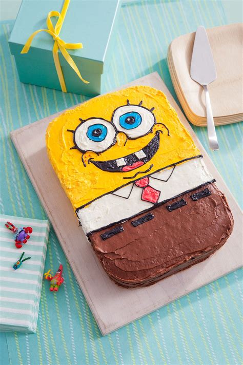 Spongebob Birthday Cake Recipe Birthday Cakes Birthdays