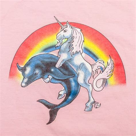 Rocks Off Shirts Unicorn Dolphin Sex Rainbow Strange Tee Rocks Off