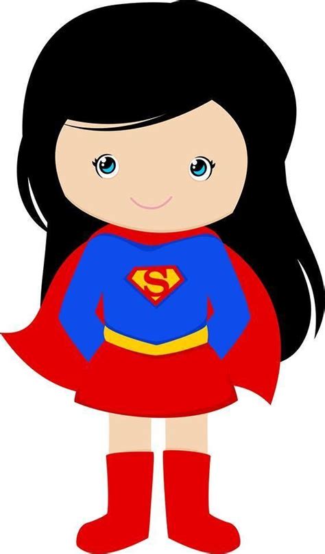 Cute Wonder Woman Baby Clipart Supergirl Birthday Superhero Clipart