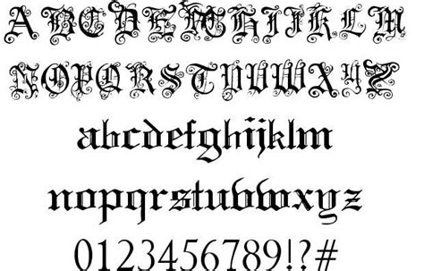 Pauls Swirly Gothic Font By Paul Lettering Alphabet Lettering