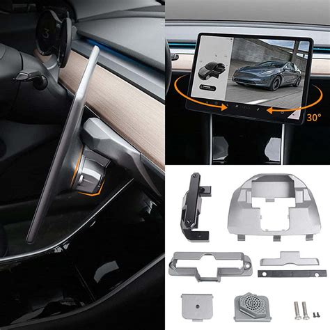 Dashboard Touch Screen Swiveling Mount Kit For Tesla Model 3 Model Y