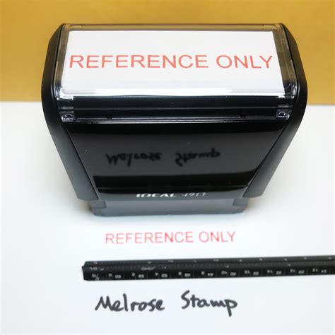 Reference Only Rubber Stamp For Office Use Self Inking Melrose Stamp