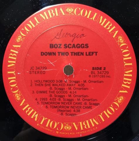 Boz Scaggs Down Two Then Left04 Music Jungle