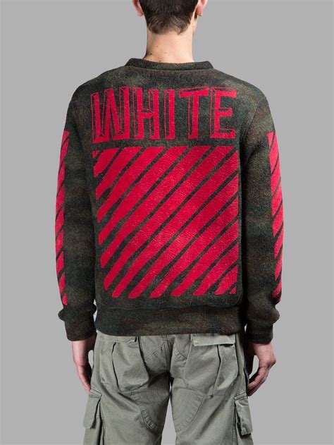 Off White Co Virgil Abloh Sweaters New Collection Fw1516 迷彩 男女 印花