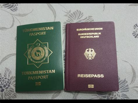 Turkmenistan And Pre 2017 German Passport R Passportporn