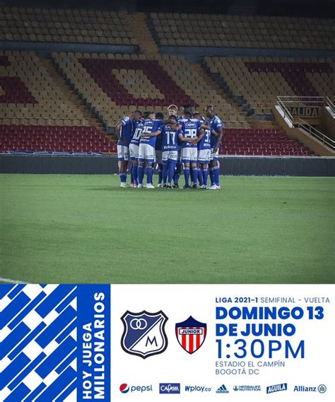En la previa del partido de vuelta entre el 'pijao' y el 'azucarero' por los cuartos de final, el cual se disputó este 4 de junio de 2021, fernando jaramillo, presidente de dimayor, atendió a los micrófonos de win sports y reveló cuándo empezarían disputarse las. Ver en vivo Millonarios vs Junior por las semifinales de ...