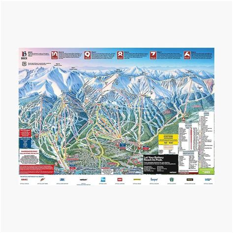 Breckenridge Ski Resort Trail Map Colorado Snowboard Mountain