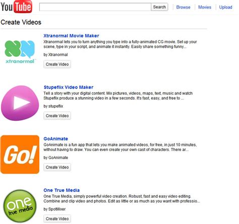 YouTube Enables Users to Create Videos with Third-Party Applications