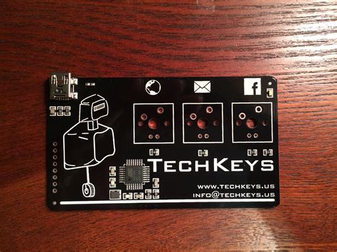 Other people do not need an app to receive your contact information. TechKeys Business Card / Keyboard - Open Electronics