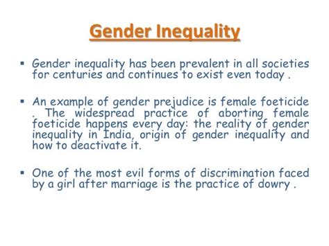 Essay On Gender Inequality 928 Words