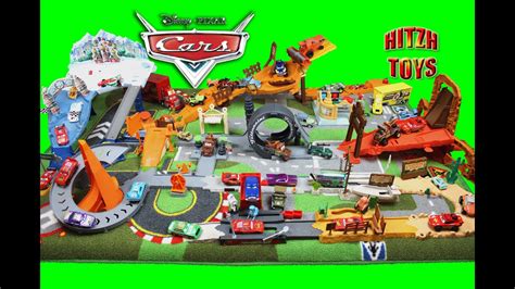Disney Pixar Cars Story Sets Radiator Springs Toys Collection Youtube