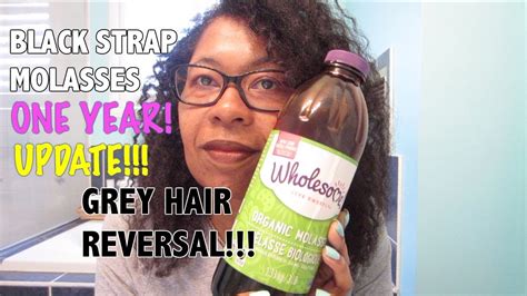 I discovered that some people have claimed to be able to reverse existing grey hairs by drinking black strap molasses. BLACKSTRAP MOLASSES GREY HAIR REVERSAL - 1 YEAR UPDATE ...