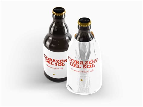 Download Free Beer Bottle Label Mockup