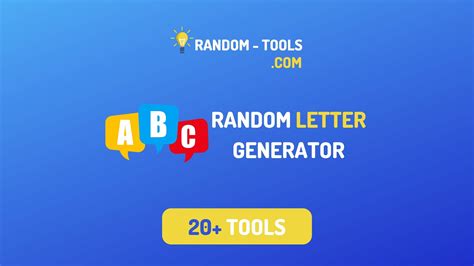 Random Letter Generator Make Words With These Letters