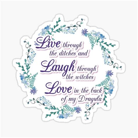 Live Laugh Love Sticker By Kitten Parade Redbubble