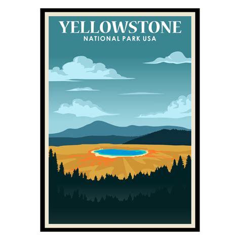 yellowstone national park usa poster buy posters and art prints at