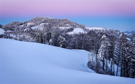 Free Photo Snowy Hills Hills Landscape Mountain Free Download
