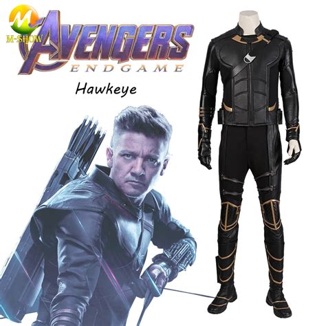 Avengers Endgame Clinton Barton Hawkeye Cosplay Costume Hawkeye Pu