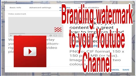 How To Add Branding Watermark On Youtube Channel Branding Watermark