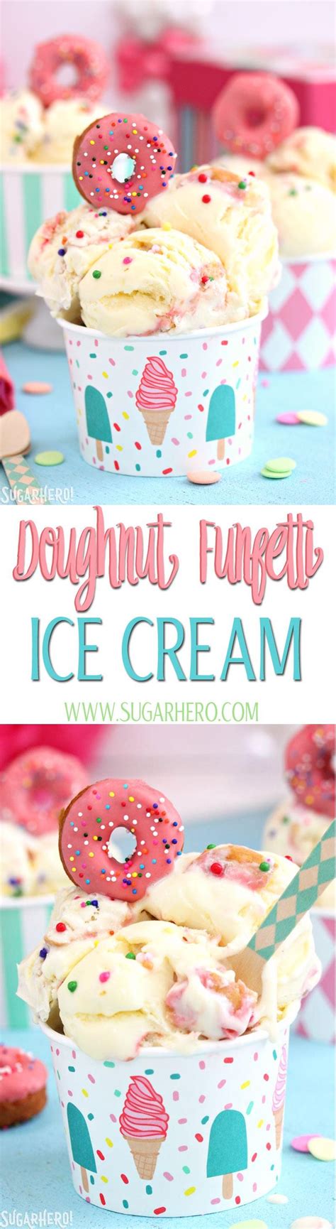 Doughnut Funfetti Ice Cream Sugarhero