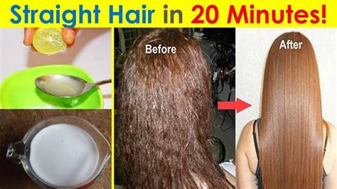 In 20 Minutes Straighten Hair Permanently At Home Natural Way To