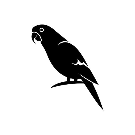 Premium Vector Parrot Silhouette Vector Logo