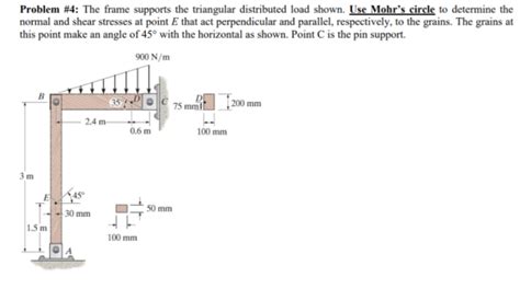 Problem 4 The Frame Supports The Triangular Distributed Load Shown Use