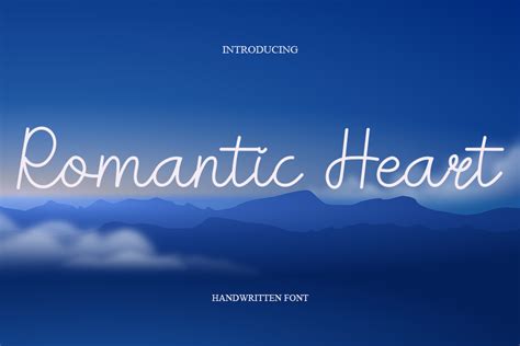 Romantic Heart Font By Hengkipramudi · Creative Fabrica