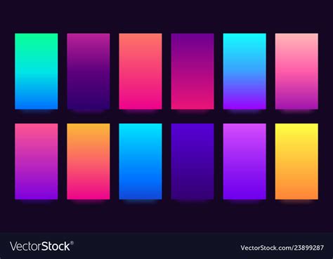 Gradient Background Colorful Gradients Blurred Vector Image