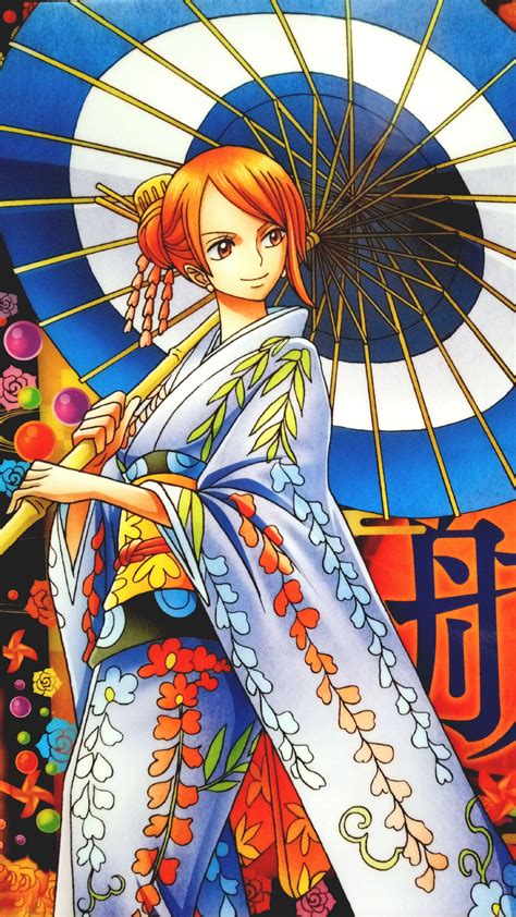 One Piece Nami Wano Fine Wallpaper Art