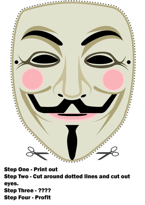 Máscaras V For Vendetta Para Imprimir Ifdblog