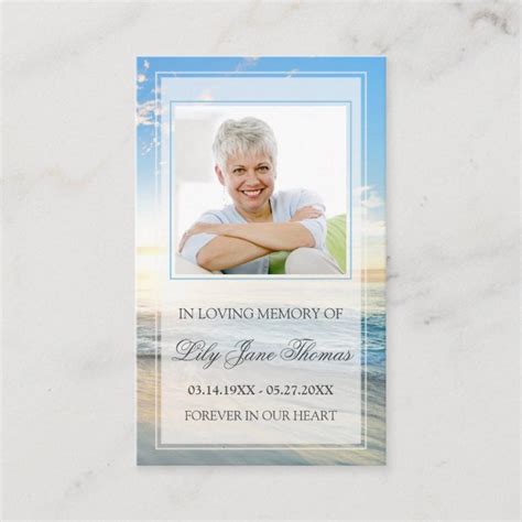 In Loving Memory Card Template For Your Needs