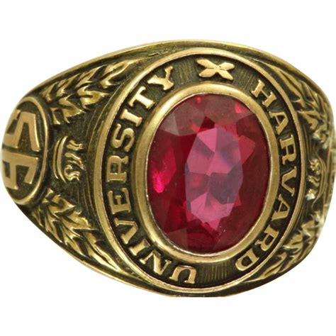 1956 Harvard University Class Ring From Emilysattictreasures On Ruby Lane