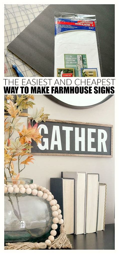 The Easiest Way To Make Affordable Farmhouse Signs Diy Farmhouse